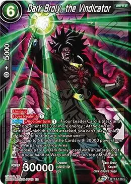 Dark Broly, the Vindicator card art