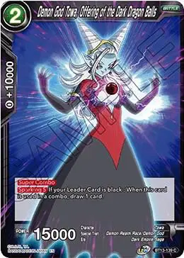 Demon God Towa, Offering of the Dark Dragon Balls card art
