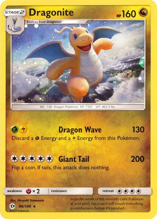 Dragonite - 96/149 (Cosmos Holo) card art