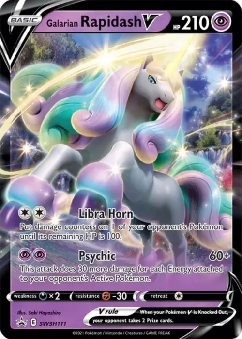 Galarian Rapidash V - SWSH111 card art