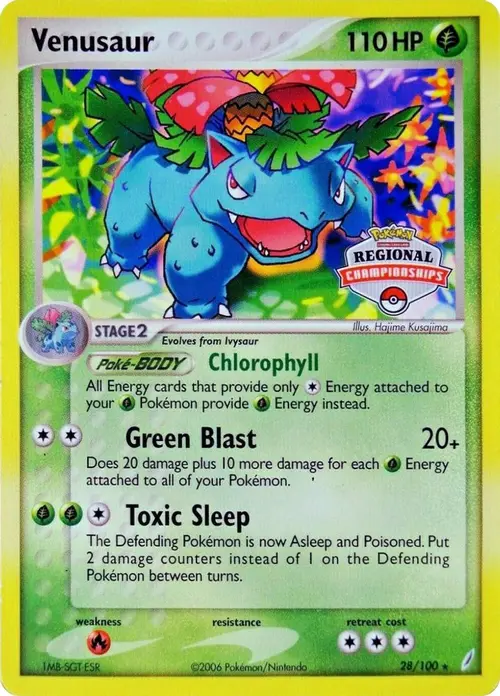 Venusaur - 28/100 (Regional Championships) card art
