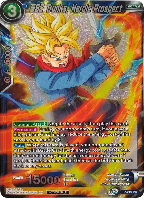 SS2 Trunks, Heroic Prospect (Player's Choice) card art