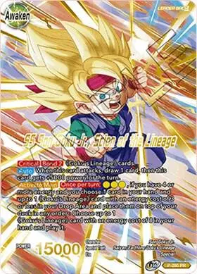 Son Goku Jr. // SS Son Goku Jr., Scion of the Lineage (Gold Stamped) card art