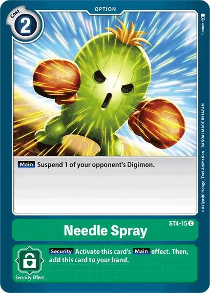 Needle Spray card art