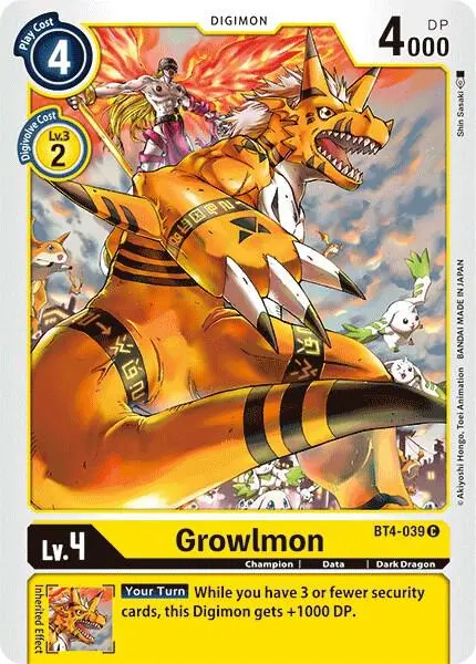 Growlmon card art