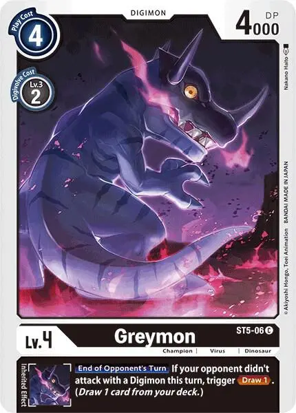 Greymon card art
