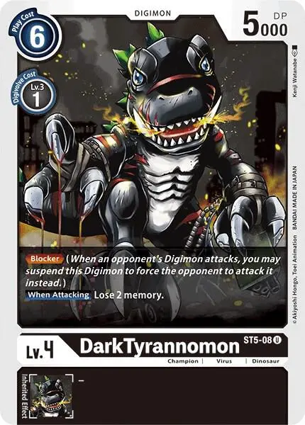 DarkTyrannomon card art