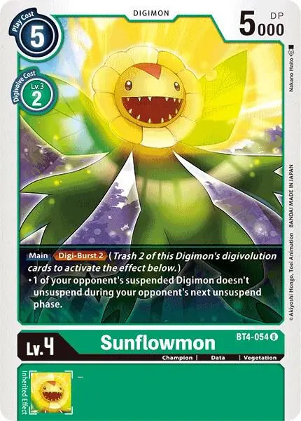 Sunflowmon card art
