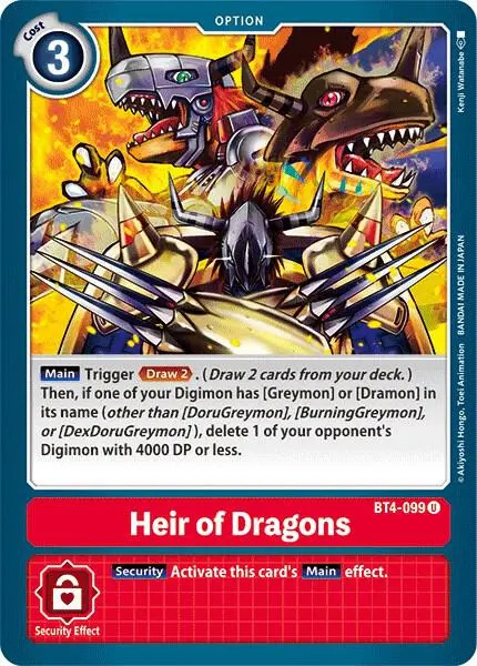 Heir of Dragons card art