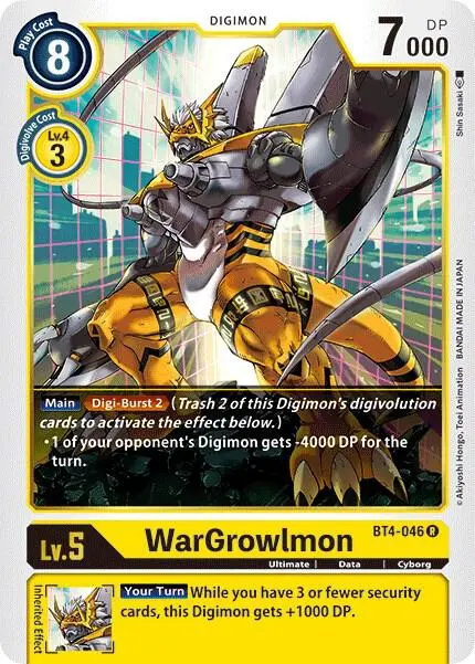 WarGrowlmon card art