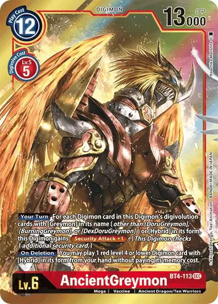 AncientGreymon (Alternate Art) card art