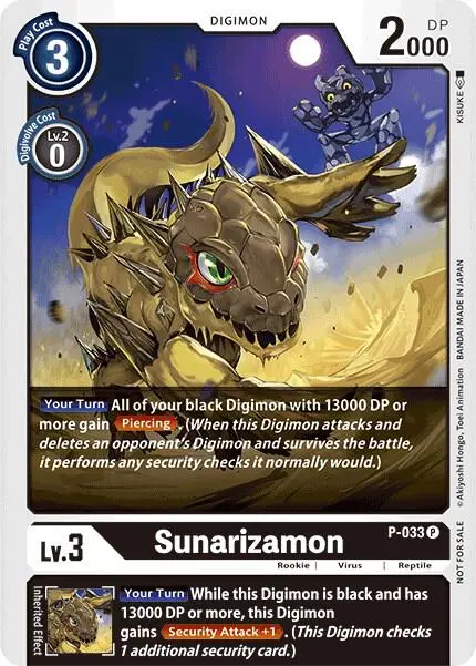 Sunarizamon - P-033 (Great Legend Power Up Pack) card art