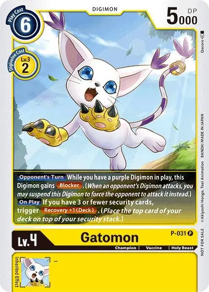 Gatomon - P-031 card art