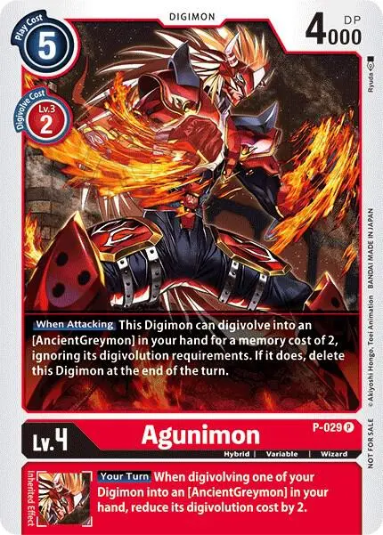 Agunimon - P-029 card art