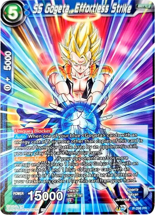 SS Gogeta, Effortless Strike card art