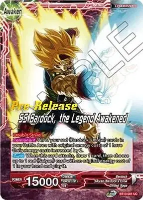 Bardock // SS Bardock, the Legend Awakened card art