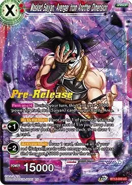 Masked Saiyan, Avenger from Another Dimension card art