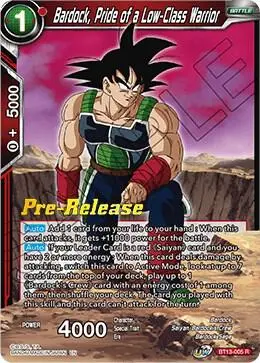 Bardock, Pride of a Low-Class Warrior card art