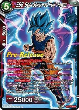 SSB Son Goku, at Full Power card art