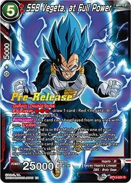 SSB Vegeta, at Full Power card art