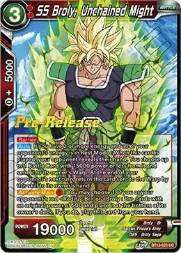 SS Broly, Unchained Might card art
