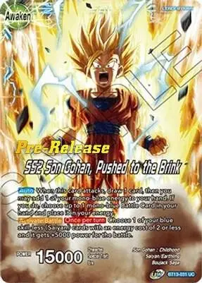 Son Gohan // SS2 Son Gohan, Pushed to the Brink card art