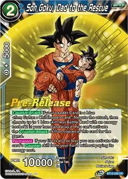 Son Goku, Dad to the Rescue card art