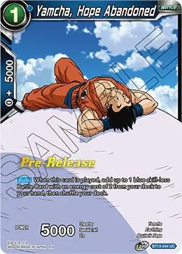 Yamcha, Hope Abandoned card art