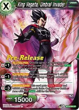 King Vegeta, Umbral Invader card art