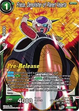 Frieza, Demolisher of Planet Vegeta card art