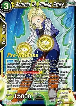 Android 18, Sibling Strike card art