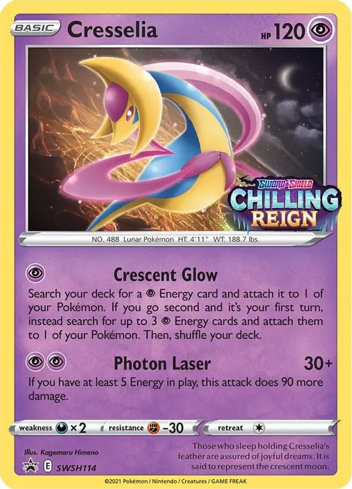 Cresselia - SWSH114 (Prerelease) card art