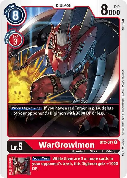 WarGrowlmon - BT2-017 (Official Tournament Pack Vol.2) card art