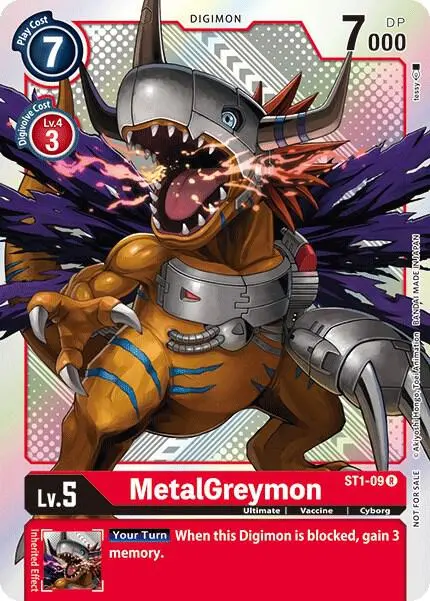 MetalGreymon - ST1-09 (Official Tournament Pack Vol.2) card art