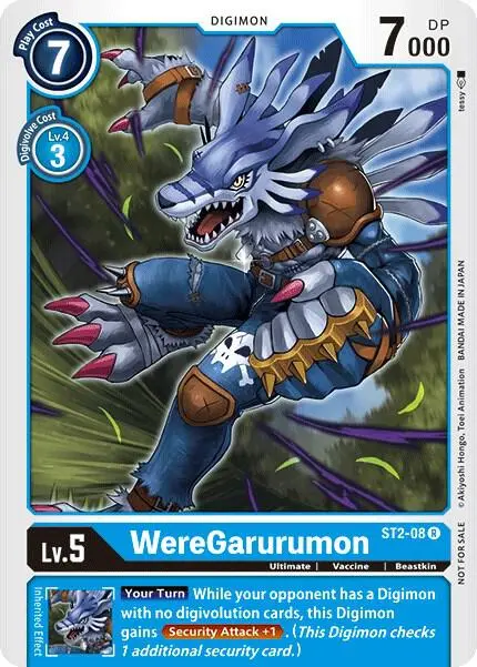 WereGarurumon - ST2-08 (Tamer Party Vol. 2 Promo) card art