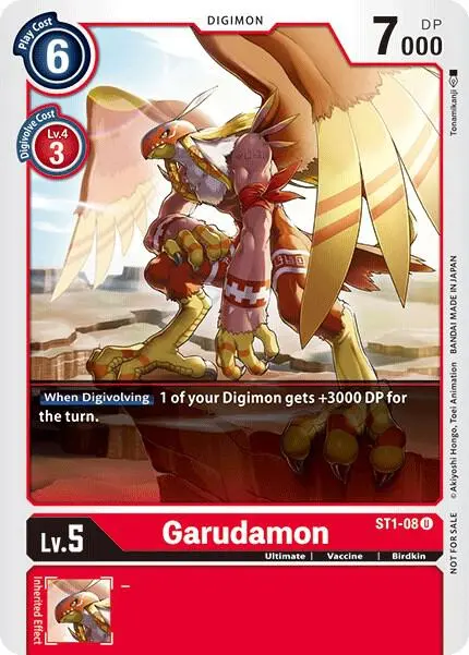 Garudamon - ST1-08 (Tamer Party Vol. 2 Promo) card art