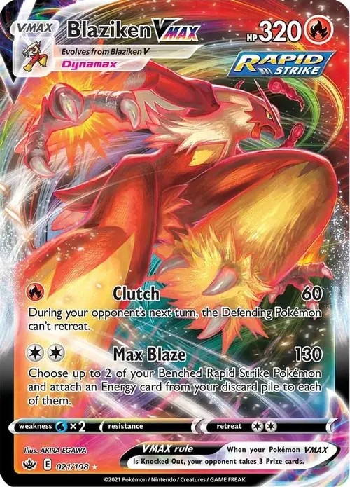 Blaziken VMAX card art