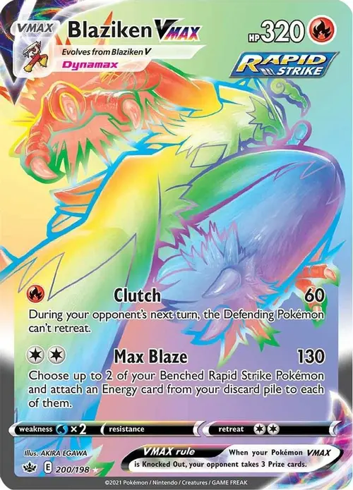 Blaziken VMAX (Secret) card art