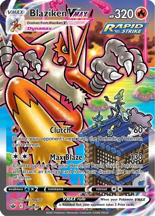 Blaziken VMAX (Alternate Art Secret) card art