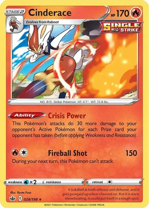 Cinderace card art