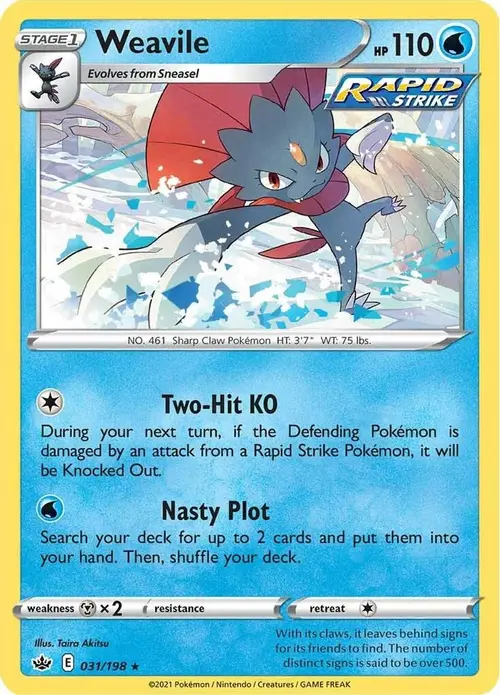 Weavile card art