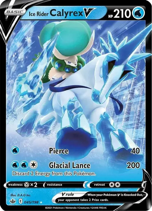 Ice Rider Calyrex V card art