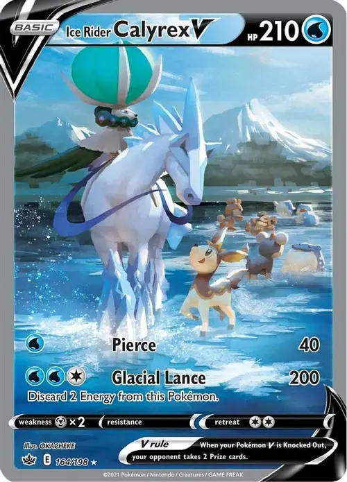 Ice Rider Calyrex V (Alternate Full Art) card art