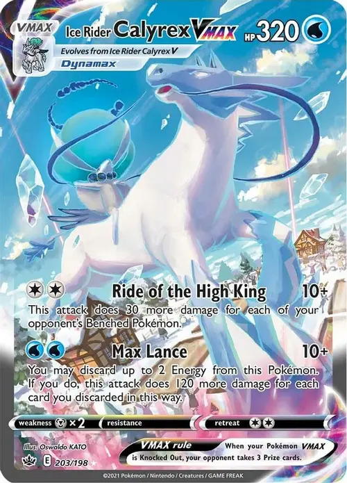 Ice Rider Calyrex VMAX (Alternate Art Secret) card art