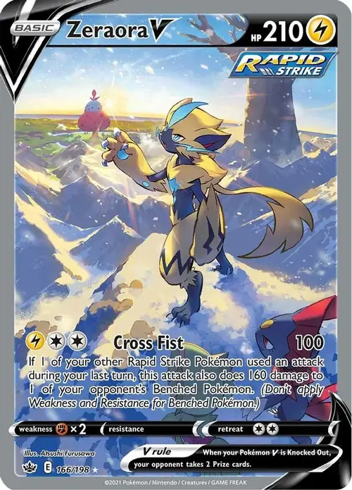 Zeraora V (Alternate Full Art) card art