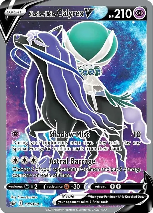 Shadow Rider Calyrex V (Full Art) card art
