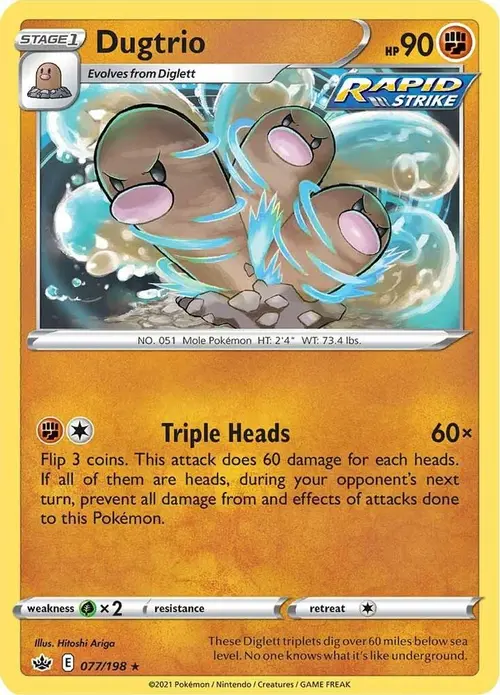 Dugtrio card art