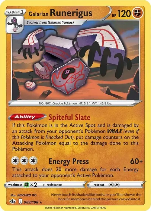 Galarian Runerigus card art