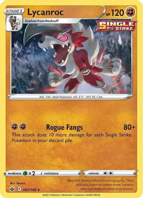 Lycanroc card art