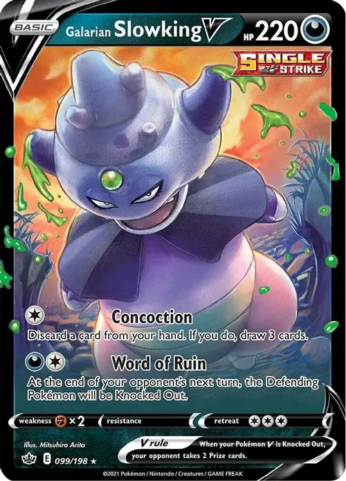 Galarian Slowking V card art